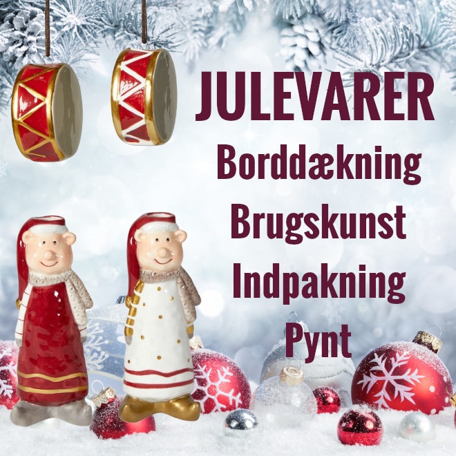 Julepynt og borddækning til jul